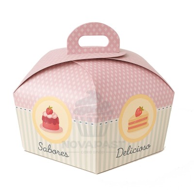 Hexagonal Cake Box "Standard" Agata 33cm