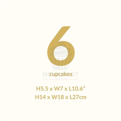 PME BOÎTE POUR CUPCAKES CRYSTAL 6 CUPCAKES (PIÈCE)