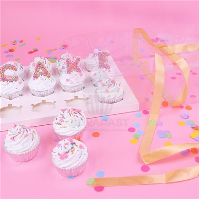 PME CRYSTAL CUPCAKE BOX FOR 12 CUPCAKES (UNIT)