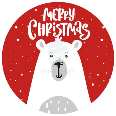 12 TOPPERS PRECORTADOS GALLETAS NAVIDAD 5,8CM 