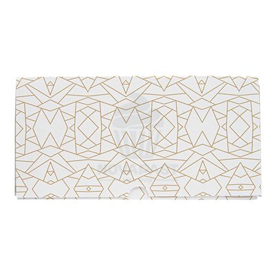 CAJA PASTELERIA RAYADA ORO/BLANCA 24X24XH12CM