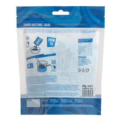 PME BOLSA 340 GR CHOCOLATE AZUL CANDY BUTTONS
