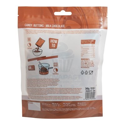 PME BOLSA 340 GR CHOCOLATE MARRON CANDY BUTTONS