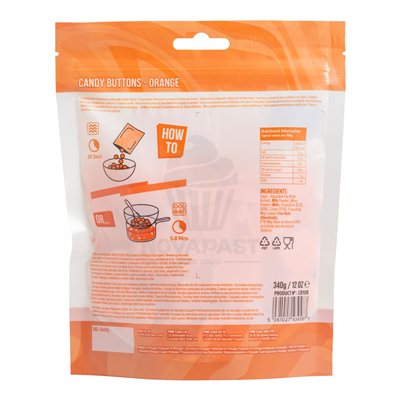PME BOLSA 340 GR CHOCOLATE NARANJA CANDY BUTTONS