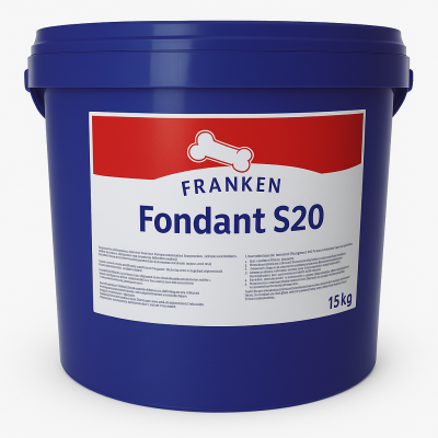 "Fondant Blanco S20: Cubo de 15 Kgs para Pastelería y Repostería"