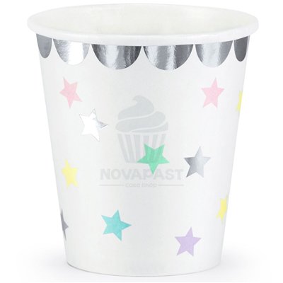 PARTYDECO SET DE 5 VASOS UNICORNIO Y ESTRELLAS