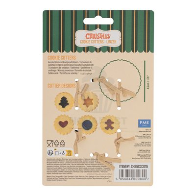 PME JUEGO 6 CORTADORES DORADOS PARA PASTAS