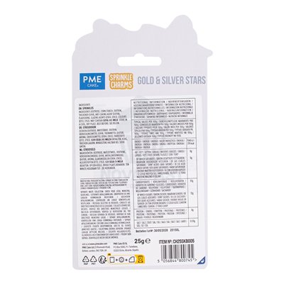 PME KIT SPRINKLES 25GR. ESTRELLAS DORADAS SURT.