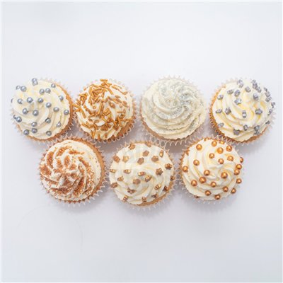 PME SET 7 SOBRES SPRINKLES ORO/PLATA 180GR