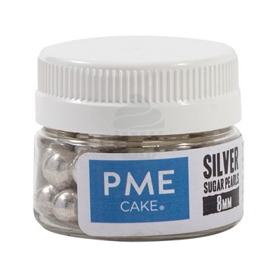 PME BOTE 25 GR PERLAS PLATEADAS 8 MM DECORACION