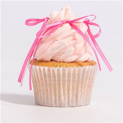 PME SET 8 TOPPERS CON LAZO PARA TARTAS ROSA