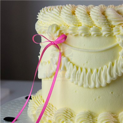 PME SET 8 TOPPERS CON LAZO PARA TARTAS ROSA