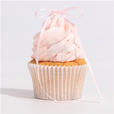 PME SET 8 TOPPERS CON LAZO PARA TARTAS ROSA CLARO