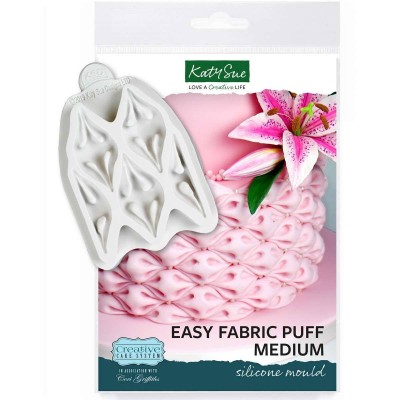 Molde Silicona 3D Easy Fabric Puff - Katy Sue Patrón