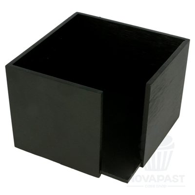 SERVILLETERO DE BAMBU NEGRO 13,5X13,5X10 CM