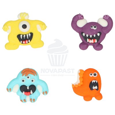 WILTON SET DE 8 DECORACIONES MANIAC MONSTER 2D