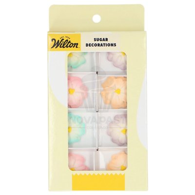 WILTON SET DE 8 DECORACIONES FLORES DAHLIAS 2D