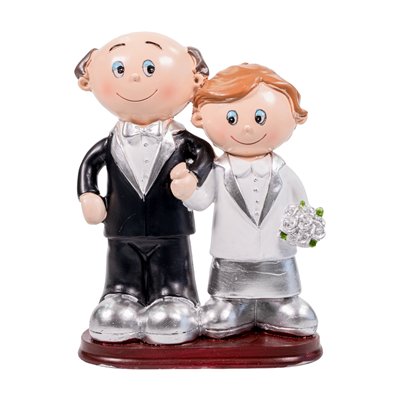 "25th Anniversary Couple Figurine 15cm"