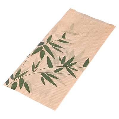 Pack of 250 Kraft Paper Bags 19x35+8cm