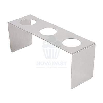 Stainless Steel 3-Cone Display Ø4 CM 22x7x8.5 CM