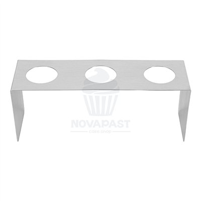 Stainless Steel 3-Cone Display Ø4 CM 22x7x8.5 CM