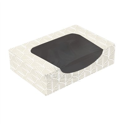 White Box w/Window Black Int. 17.5x12xH4.5 CM