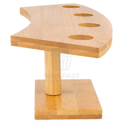 Natural Bamboo 4-Cone Display Stand 26x10x9cm