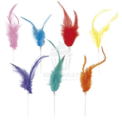 SET DE 200 PLUMAS COLORES SURTIDOS H150MM