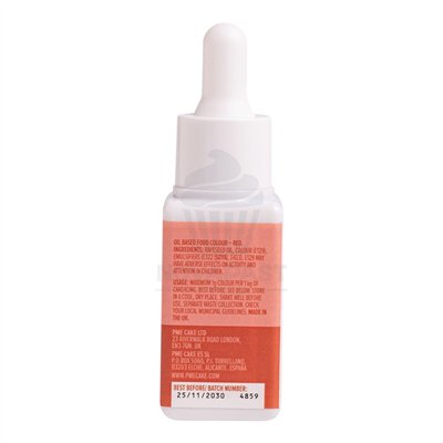 PME COLORANTE BASE ACEITE COLOUR DROPS ROJO 20ML