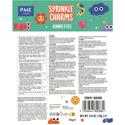 PME BLISTER SPRINKLES OJOS GIGANTES 25GR.