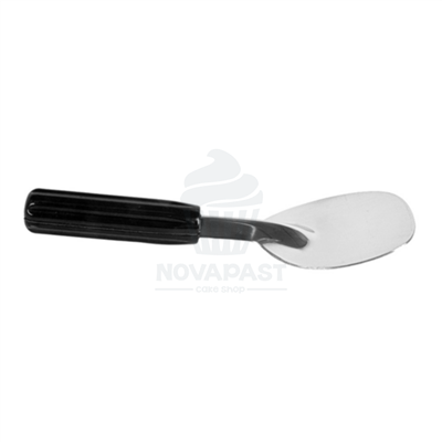 ESPATULA PARA HELADO ACERO INOX MANGO NEGRO 23X7CM