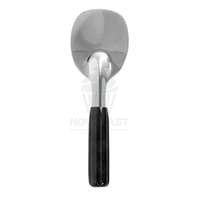 ESPATULA PARA HELADO ACERO INOX MANGO NEGRO 23X7CM