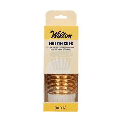 WILTON SET 50 CAPSULAS MUFFIN CUP BLANCAS