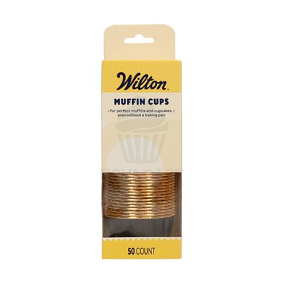 WILTON SET 50 CAPSULAS MUFFIN CUP NEGRAS