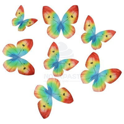 WILTON SET 8 MARIPOSAS OBLEA IRIS MULTICOLOR 