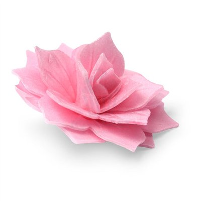 MODECOR SET DE 15 FLORES ROSAS OBLEA 4CM DECORAT.