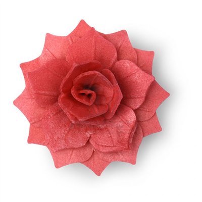 MODECOR SET DE 15 FLORES ROJAS OBLEA 4CM DECORAT.