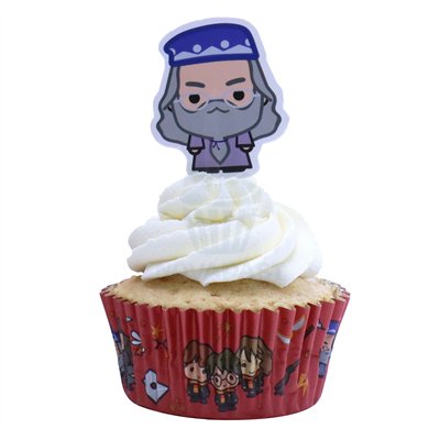 PME SET 12 CAPSULAS + 12 TOPPER CUPCAKES H. POTTER