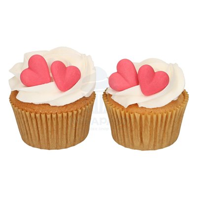 FUNCAKES CAJA DE 336 CORAZONES AZUCAR DECORACION