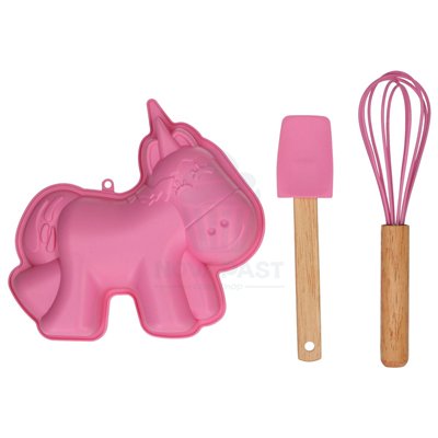 WILTON UNICORN COOKIE CUTTER & ROLLING PIN SET