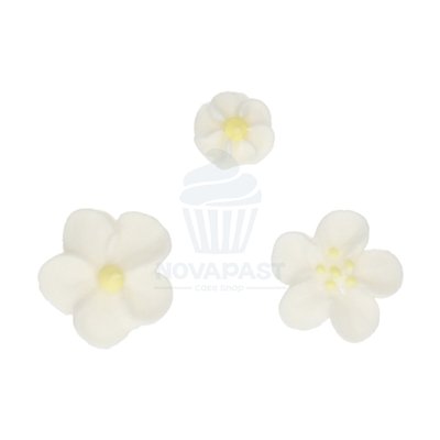 FUNCAKES CAJA DE 492 FLORES DE AZUCAR BL/AMARILLA