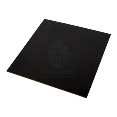BASE CUADRADA CARTON DOBLE USO ORO/NEGRO 38X38CM
