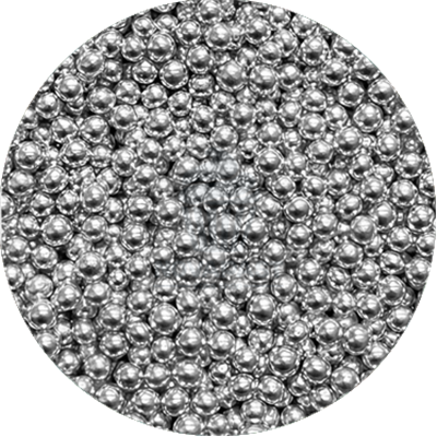 NOVAPAST BOTE 100GR. PERLAS METALICAS PLATA 5MM