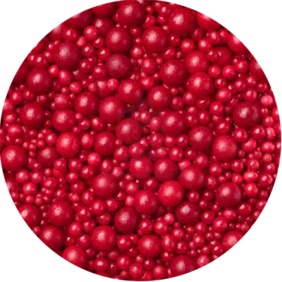 NOVAPAST 100GR. PERLAS MIX BURDEOS  3,5,7,10 MM