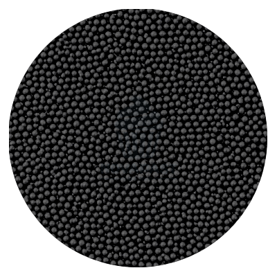 NOVAPAST BOTE 100GR. PERLAS METALICAS NEGRAS 3 MM