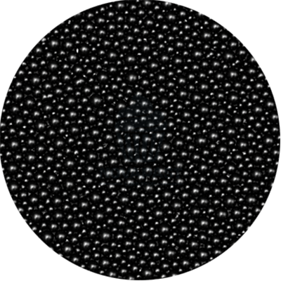 NOVAPAST BOTE 100GR. PERLAS METALICAS NEGRAS 5 MM