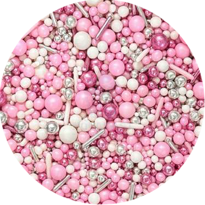 NOVAPAST BOTE 100GR. SPRINKLES MIX "ROSA CLARO"