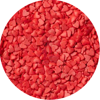 SPRINKLES COEURS ROUGES 80GR NOVAPAST