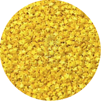 NOVAPAST 1KG ÉTOILES OR MÉTALLIQUE SPRINKLES