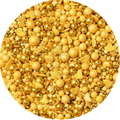 MÉLANGE SPRINKLES "GOUTTES CHAMPAGNE" 100GR